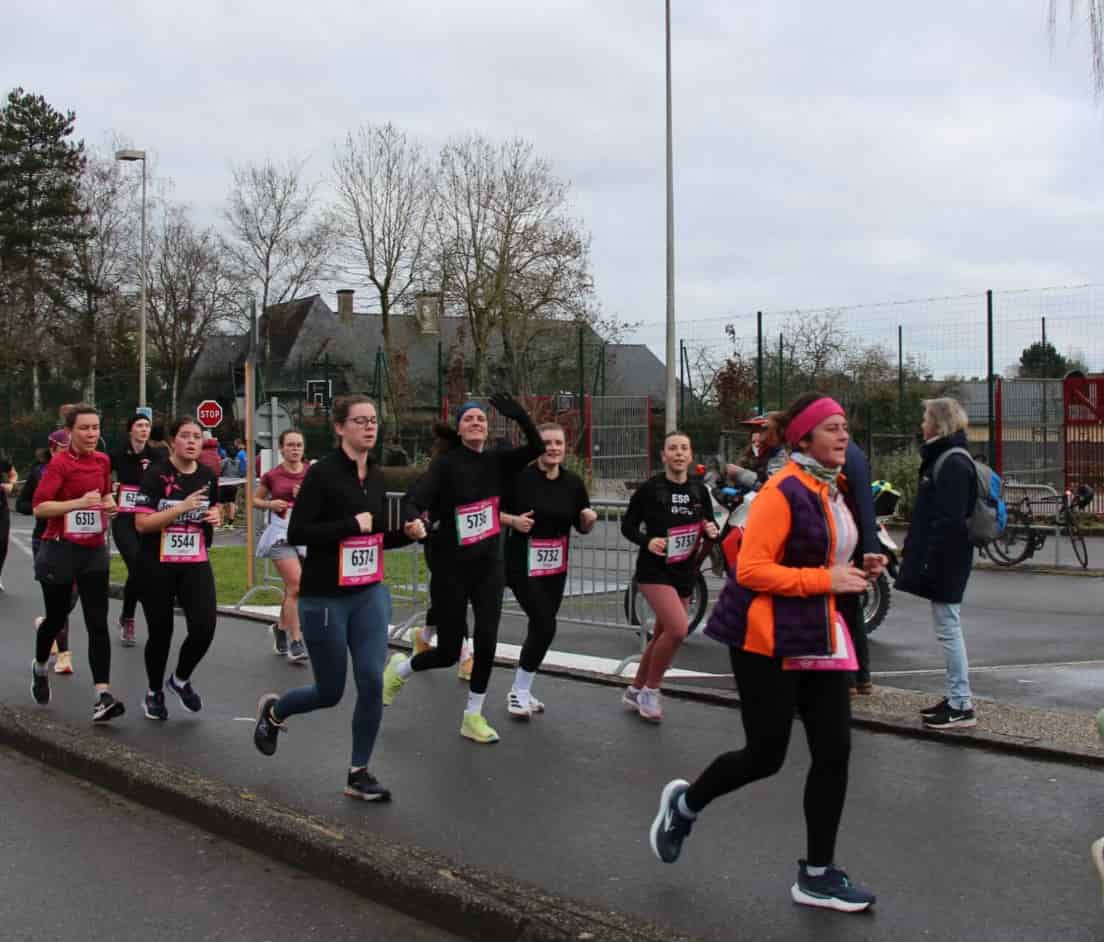 étudiants pendant la course