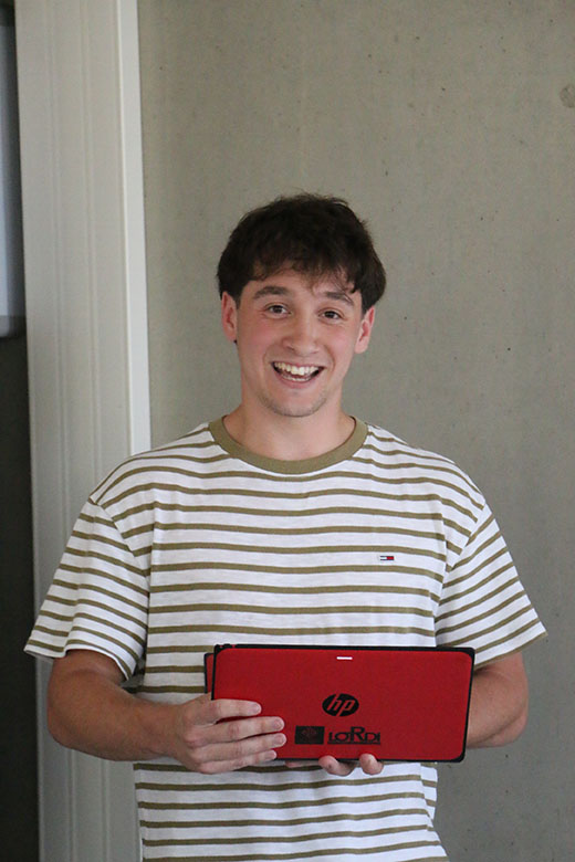 Etudiant qui fait son oral